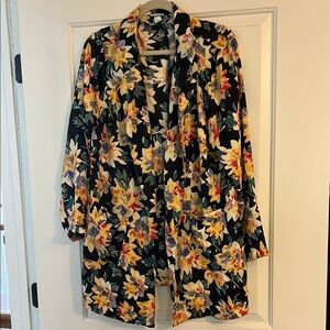 Ava & Viv Multicolor Floral Blazer